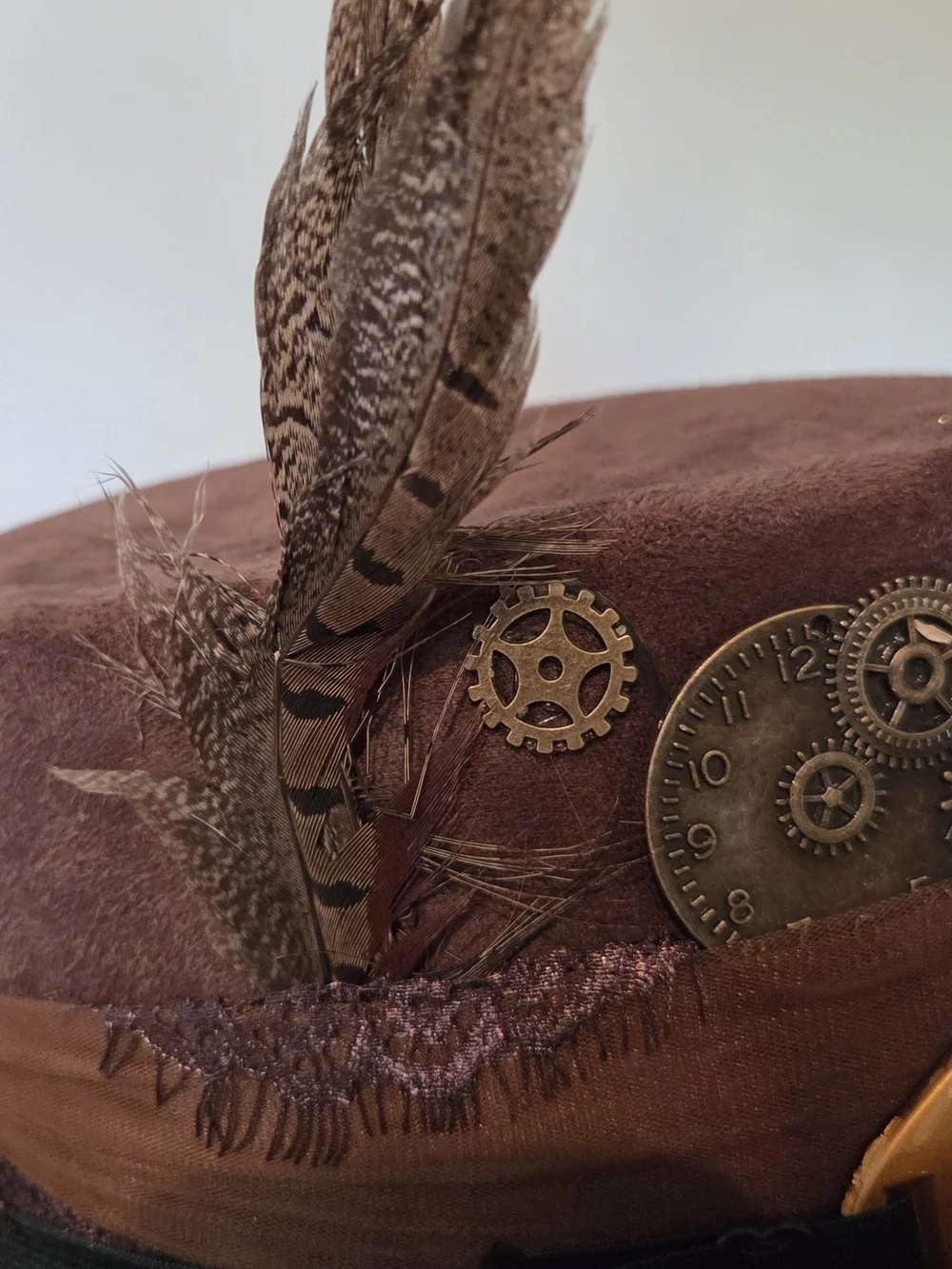 CURATED STYLE- Blonde 20s Style Curly Wig PLUS Brown Steampunk Hat